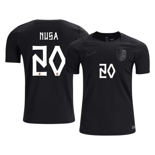NUSA #20 Norvégia Idegenbeli Világbajnoki Mez 2026 Fekete
