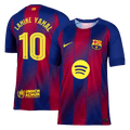 LAMINE YAMAL #10 Barcelona Otthon Soccer Mez 2025/26 Piros&Kék - UCL