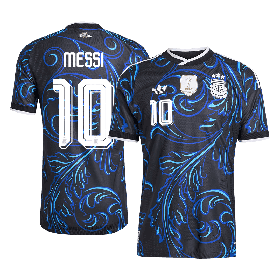 MESSI #10 Argentína Játékos Verzió Idegenbeli Mez Világbajnoki 2026 Fekete