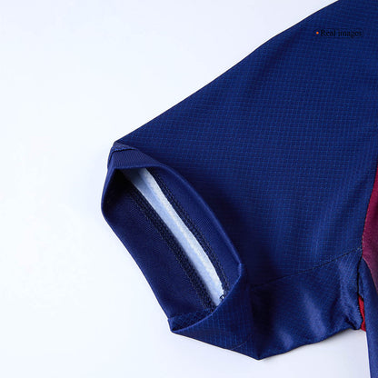 Kid's Barcelona Hazai Soccer Mez Készlet(Mez+Rövidnadrág) 2025/26 Piros&Kék