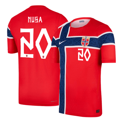 NUSA #20 Norvégia Játékos Verzió Hazai Világbajnoki Mez 2026 Piros