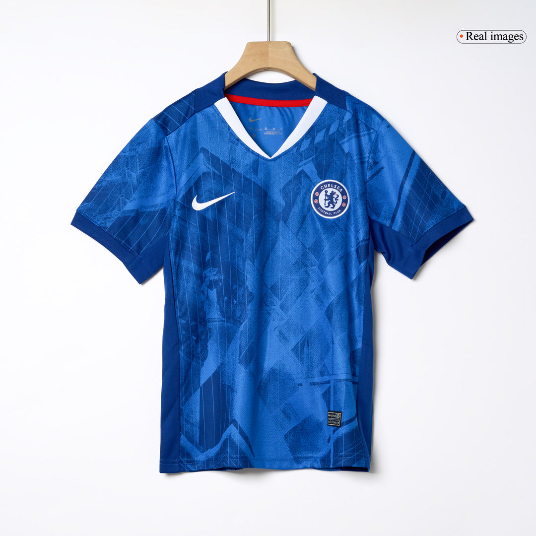 Gyerekeknek Chelsea Otthon Soccer Mez Készlet(Mez+Rövidnadrág) 2025/26 Kék