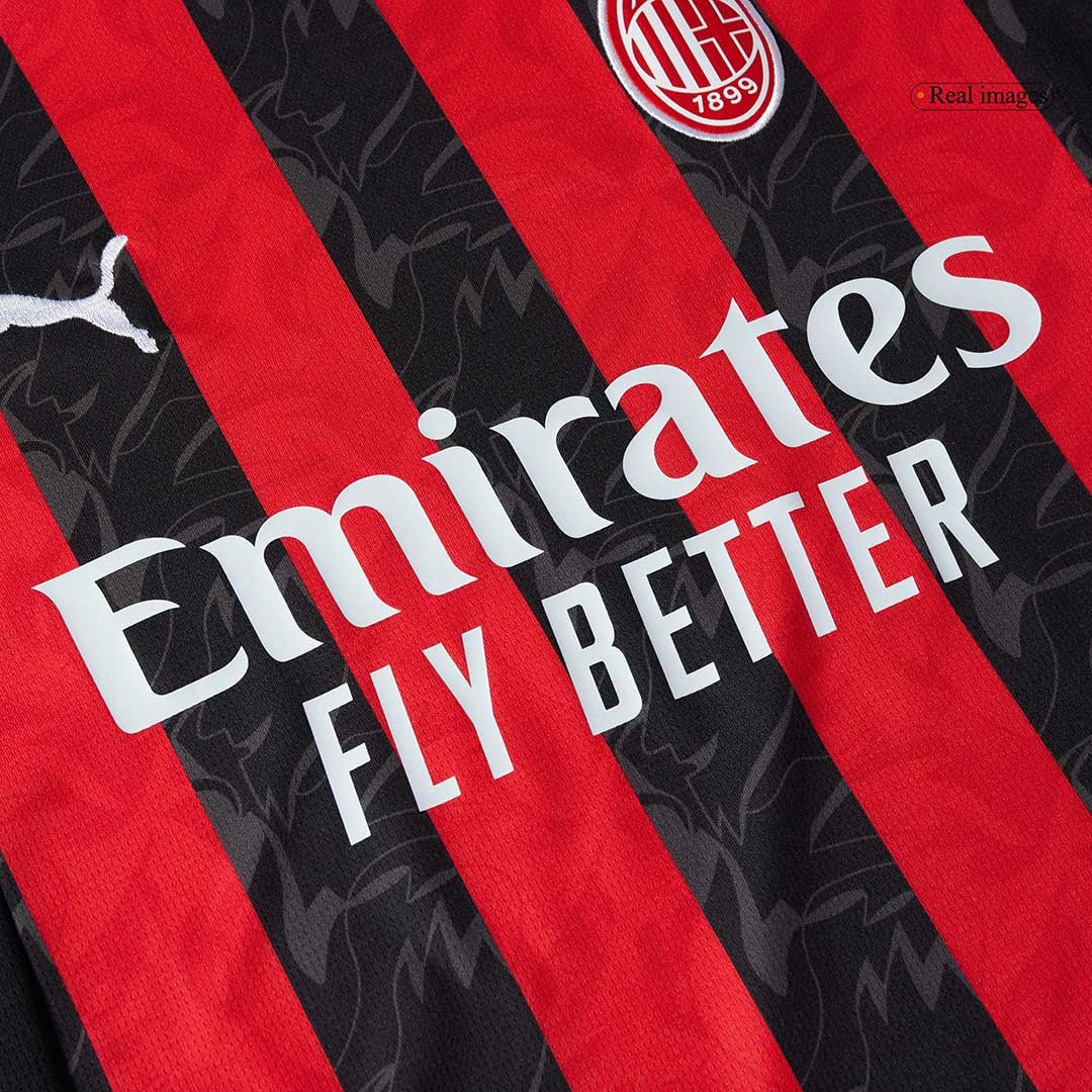 RAFA LEÃO #10 AC Milan Otthoni Soccer Mez 2025/26 Piros&Fekete