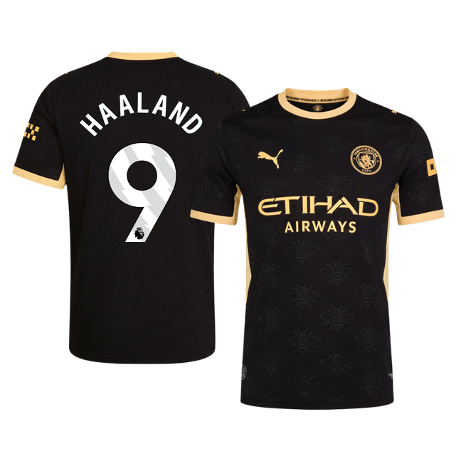 HAALAND #9 Manchester City Játékos Verzió Idegenbeli Mez 2026/27 Fekete
