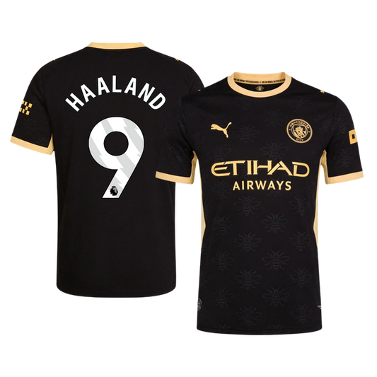 HAALAND #9 Manchester City Játékos Verzió Idegenbeli Mez 2026/27 Fekete