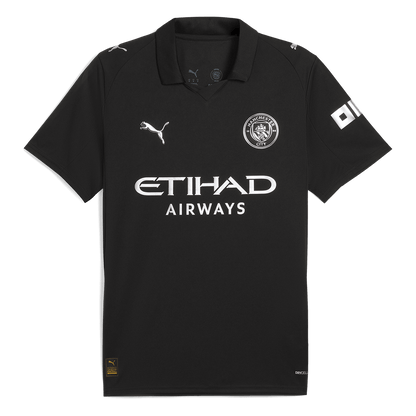 RODRIGO #16 Manchester City Idegenbeli Futball Mez 2025/26 Fekete