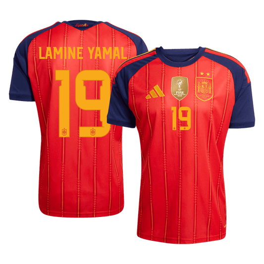 LAMINE YAMAL #19 Spanyolország Hazai Mez 2026 Piros