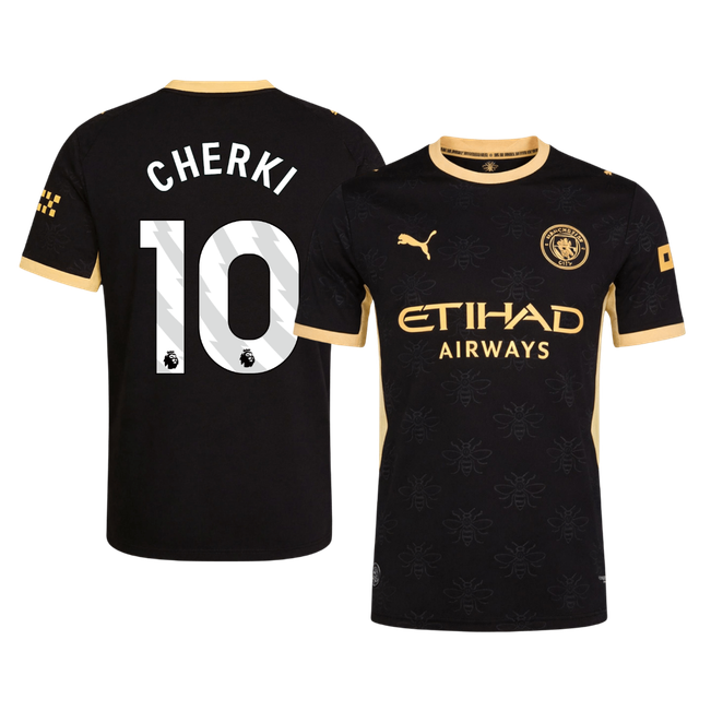 CHERKI #10 Manchester City Játékos Verzió Idegenbeli Mez 2026/27 Fekete