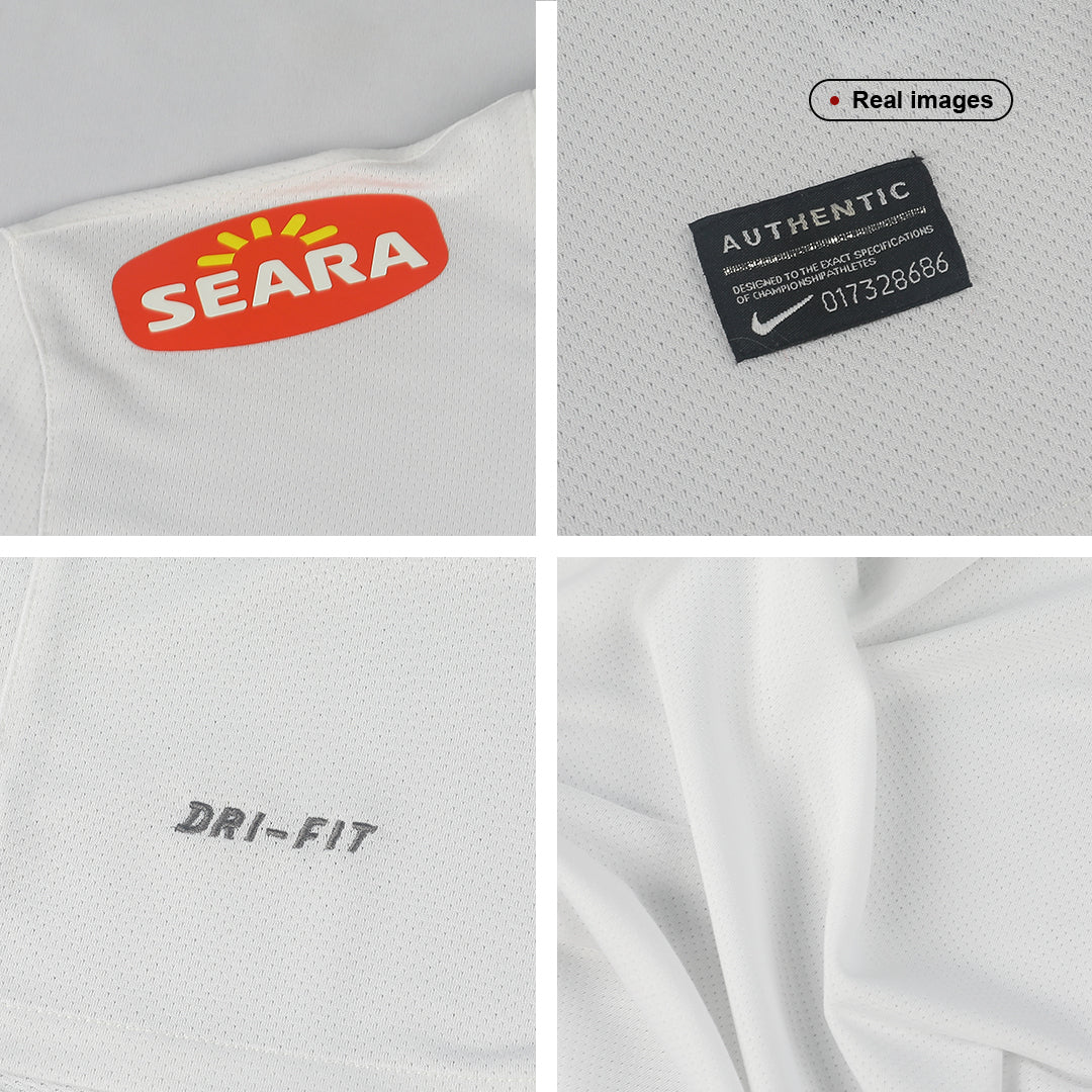 NEYMAR JR #11 Santos FC Hazai Retro Futball Mez 2012 Fehér
