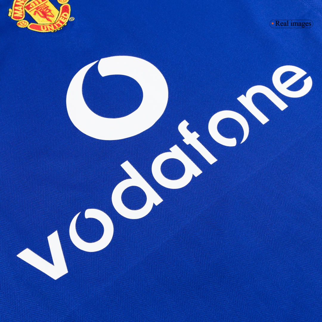 Manchester United Idegenbeli Retro Futball Mez 2005/06 Kék