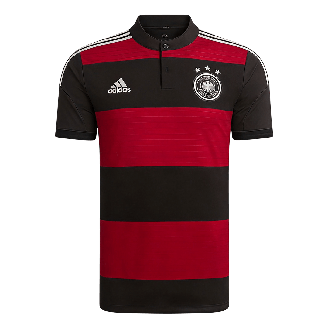 Németország Idegenbeli Retro Futball Mez 2014 Fekete&Piros