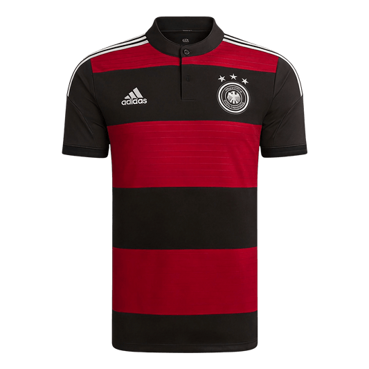 Németország Idegenbeli Retro Futball Mez 2014 Fekete&Piros