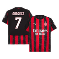 GIMENEZ #7 AC Milan Otthoni Soccer Mez 2025/26 Piros&Fekete