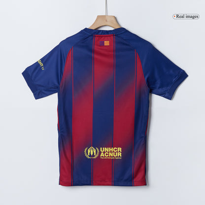 LAMINE YAMAL #10 Barcelona Otthon Soccer Mez 2025/26 Piros&Kék
