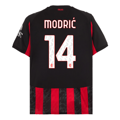 MODRIĆ #14 AC Milan Otthoni Soccer Mez 2025/26 Piros&Fekete