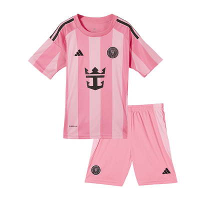 Gyerekek Inter Miami CF Otthoni Soccer Mez Készlet(Mez+Rövidnadrág) 2025 Rózsaszín