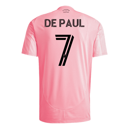 DE PAUL #7 Inter Miami Otthoni Soccer Mez 2025 Rózsaszín
