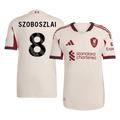 SZOBOSZLAI #8 Liverpool Játékos Idegenbeli Mez 2025/26 Fehér