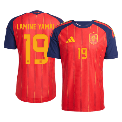LAMINE YAMAL #19 Spanyolország Játékos Verzió Hazai Világbajnoki Mez 2026 Piros