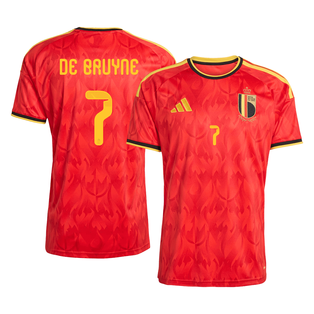DE BRUYNE #7 Belgium Hazai Mez 2026 Piros