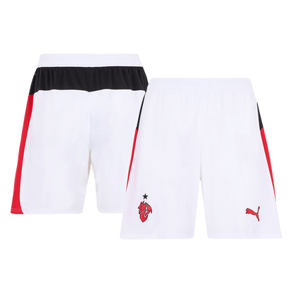 AC Milan Idegenbeli Soccer Rövidnadrág 25/26 Fehér