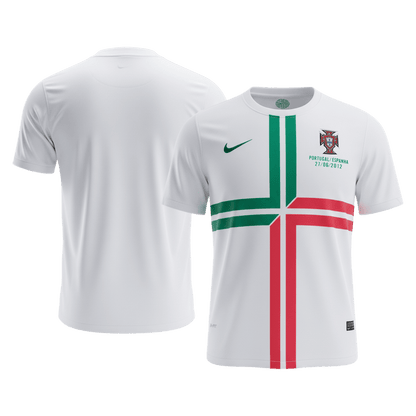 Portugália Idegenbeli Retro Futball Mez 2012 Fehér