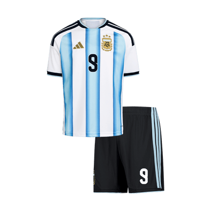 Argentína J.ÁLVAREZ #9 Gyerek Hazai Világbajnokság Mez Készlet(Mez+Nadrág) 2026