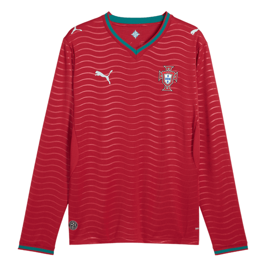 Portugal Hazai Hosszú Ujjú Mez 2026 Piros