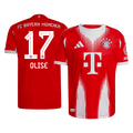 OLISE #17 Bayern Munich Játékos Otthon Mez 2025/26 Piros
