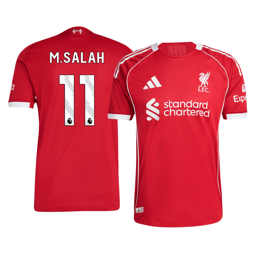 M.SALAH #11 Játékos Liverpool Otthon Soccer Mez 25/26 Piros 2025/26