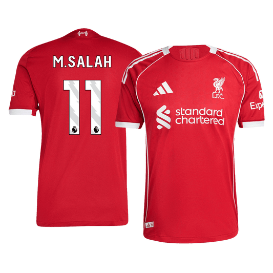 M.SALAH #11 Játékos Liverpool Otthon Soccer Mez 25/26 Piros 2025/26