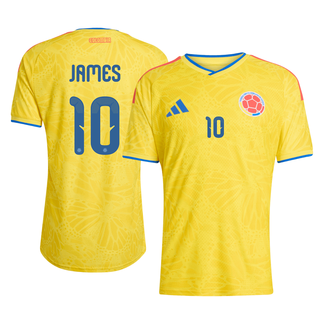 Játékos Verzió JAMES #10 Colombia Hazai Mez 2026 Sárga