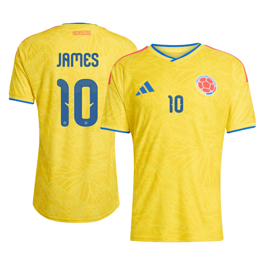 Játékos Verzió JAMES #10 Colombia Hazai Mez 2026 Sárga