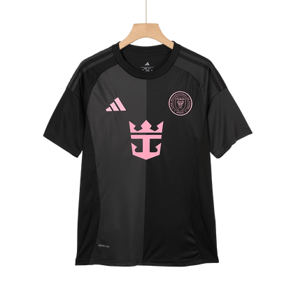 Inter Miami Idegenbeli Soccer Mez Készlet(Mez+Rövidnadrág) 2025 Fekete&Szürke