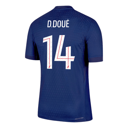 D.DOUÉ #14 Játékos PSG Otthon Soccer Mez 2025/26 Haditengerészet