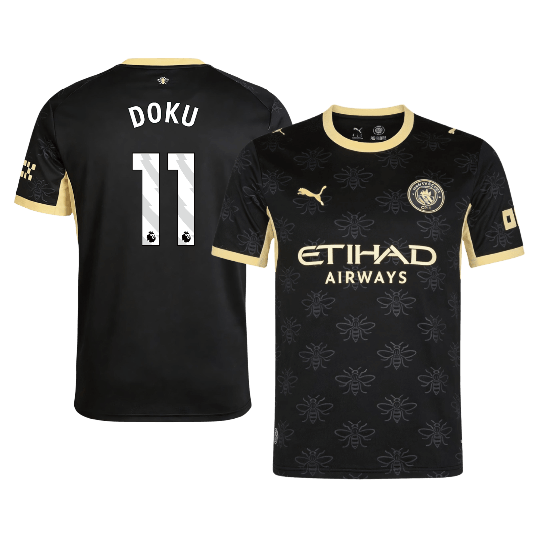 DOKU #11 Manchester City Idegenbeli Mez 2026/27 Fekete