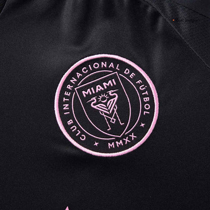 Inter Miami Idegenbeli Soccer Mez Készlet(Mez+Rövidnadrág) 2025 Fekete&Szürke