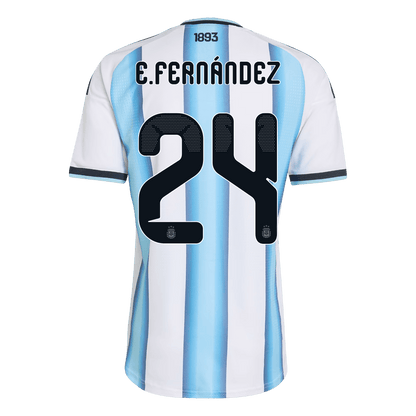 E. FERNÁNDEZ #24 Argentína Játékos Verzió Hazai Mez Világbajnoki 2026