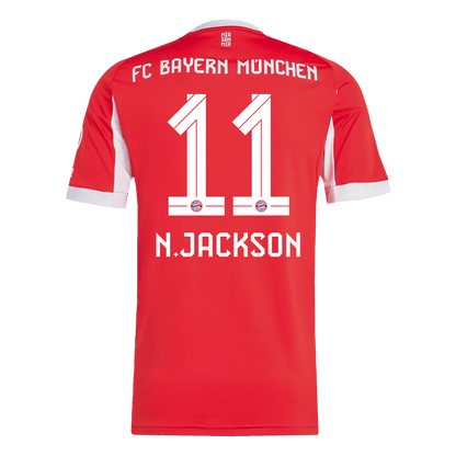 N.JACKSON #11 Bayern Munich Otthon Mez 2025/26 Piros