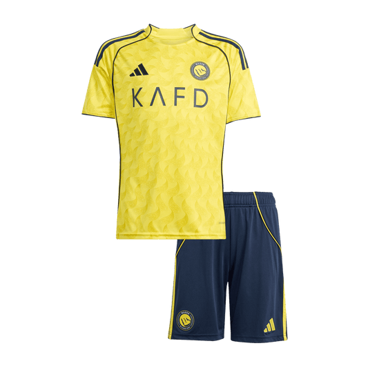 Gyerek Al Nassr Hazai Futballmez Készlet 25/26 Sárga 2025/26