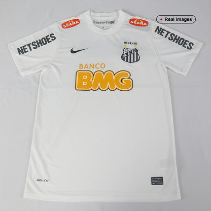NEYMAR JR #11 Santos FC Hazai Retro Futball Mez 2012 Fehér