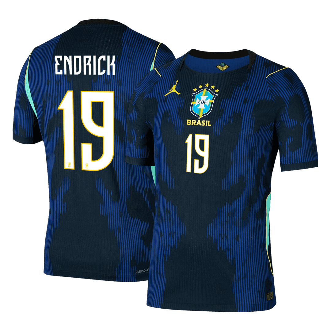 ENDRICK #19 Brazília Játékos Verzió Idegenbeli Mez Világbajnoki 2026