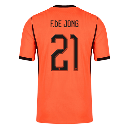 F.DE JONG #21 Hollandia Játékos Verzió Hazai Mez Világbajnoki 2026 Narancs