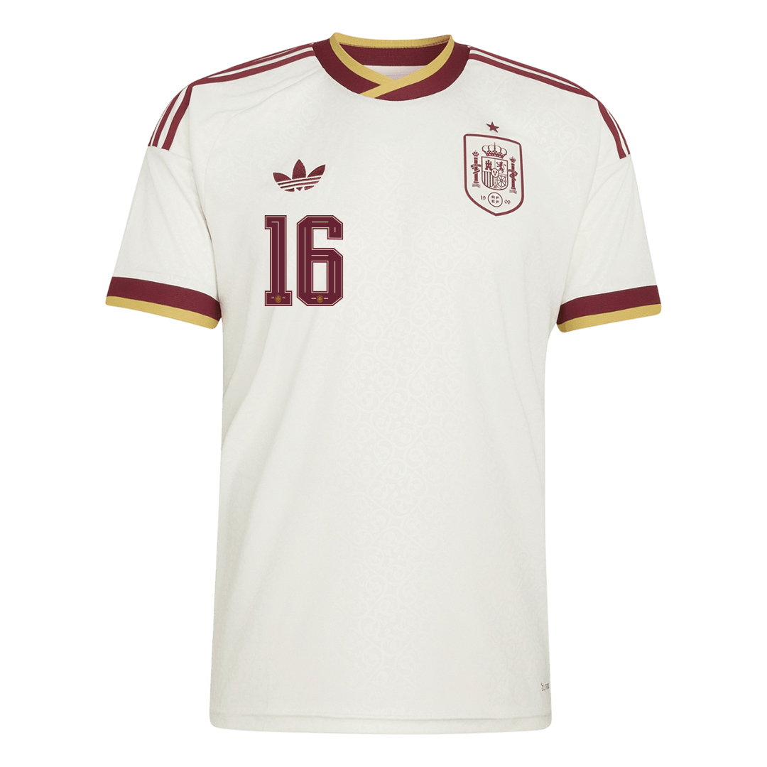RODRIGO #16 Spanyolország Idegenbeli Mez 2026 Fehér