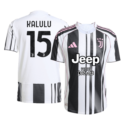 KALULU #15 Juventus Játékos Otthon Mez 2025/26 Fekete&Fehér