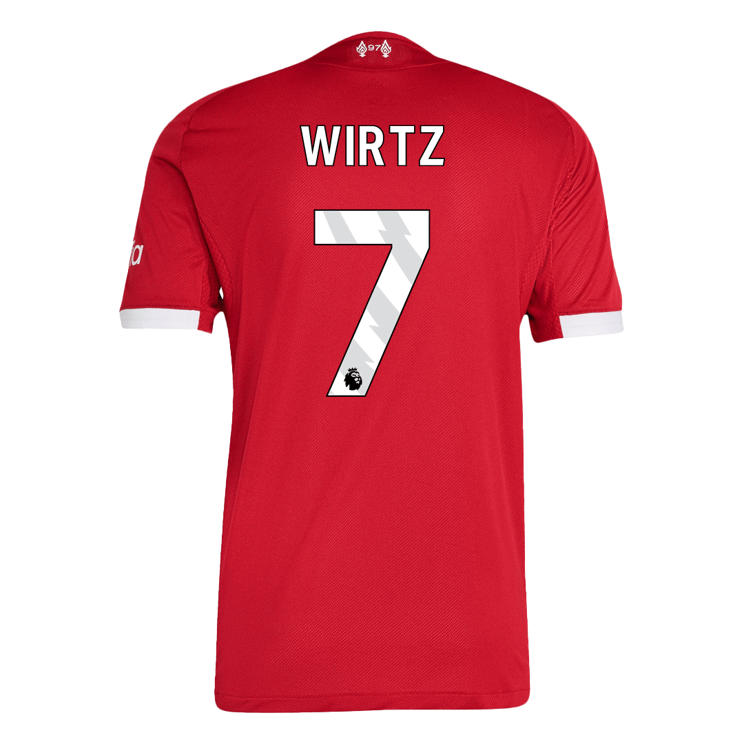 WIRTZ #7 Játékos Liverpool Otthon Soccer Mez 25/26 Piros