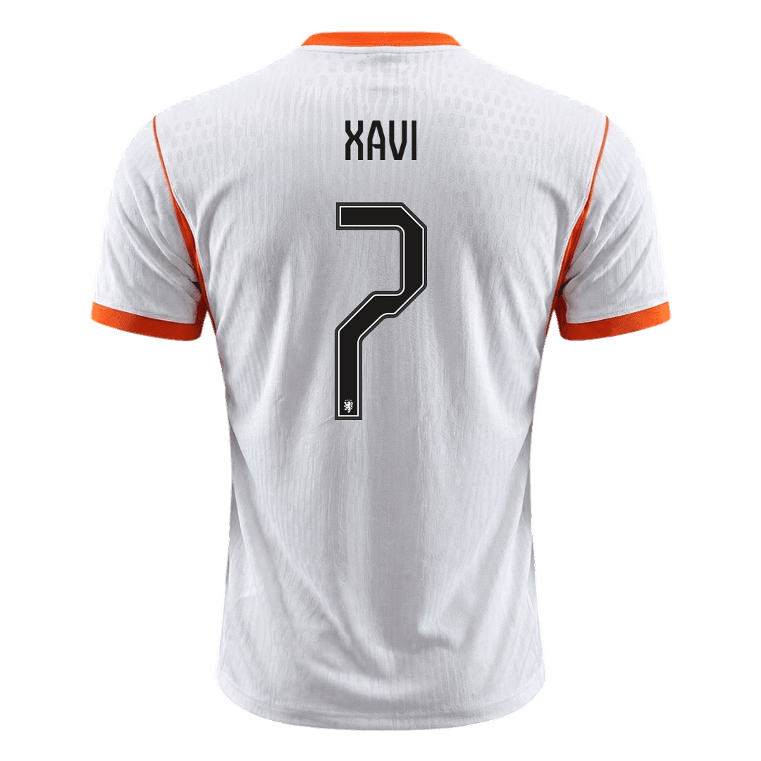 XAVI #7 Hollandia Játékos Verzió Idegenbeli Mez Világbajnoki 2026 Fehér