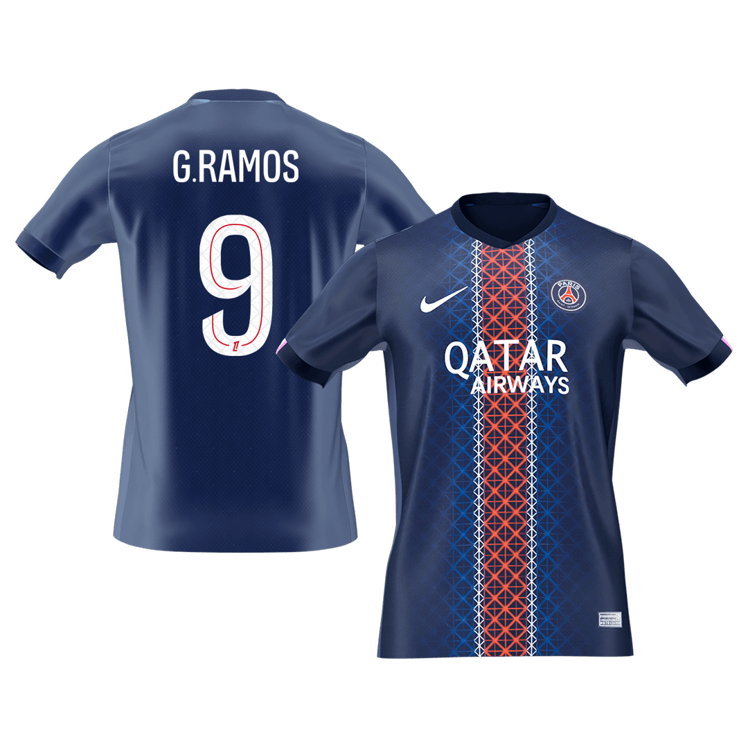 G.RAMOS #9 PSG
 Otthon Futball Mez 2025/26 Sötétkék