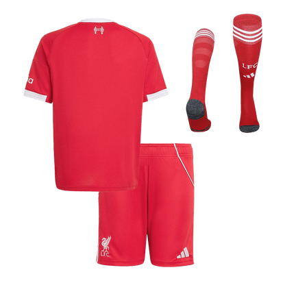 Liverpool Gyerek Hazai Mez Készlet(Mez+Nadrág+Zokni) 2025/26 Piros