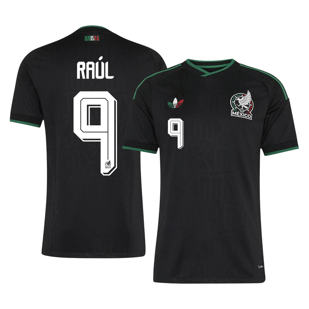 RAÚL #9 Mexikó Játékos Verzió Harmadik Mez Világbajnoki 2026 Fekete